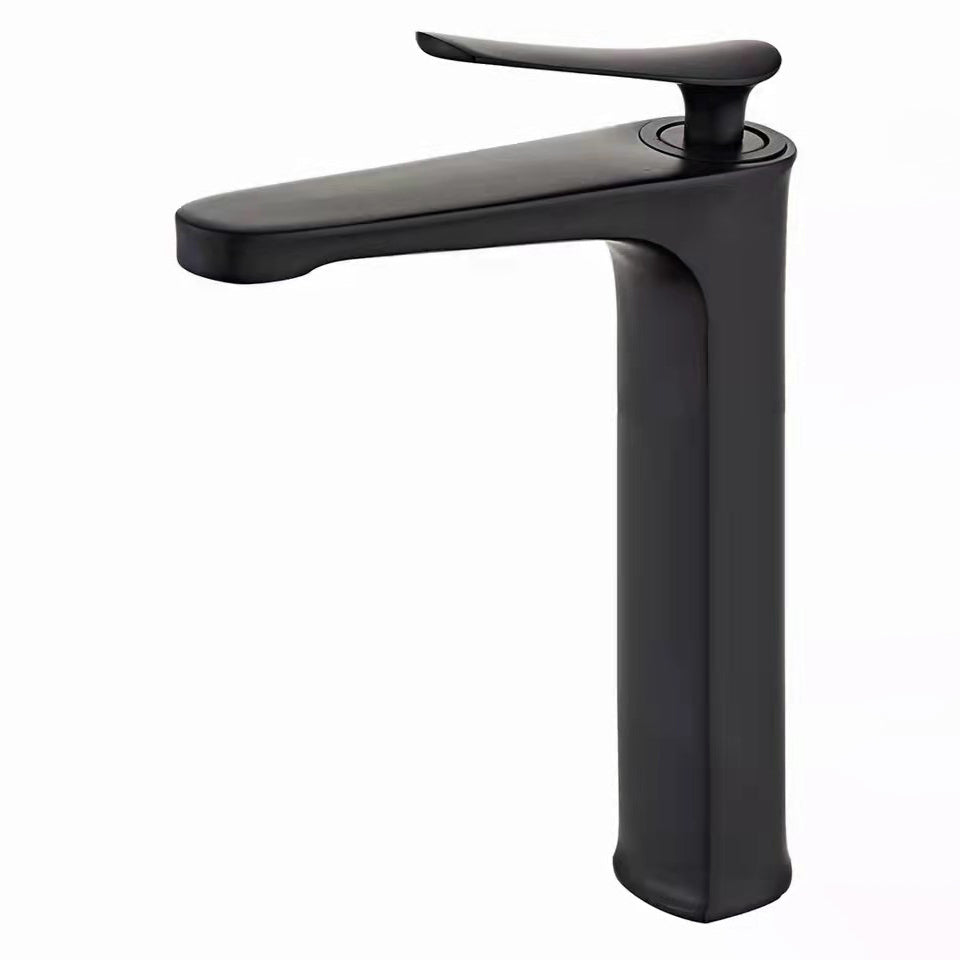 BowLift | 1 Handle Solid Copper Bathroom Sink Faucet Nordic Modern Vanity Faucet with Drain