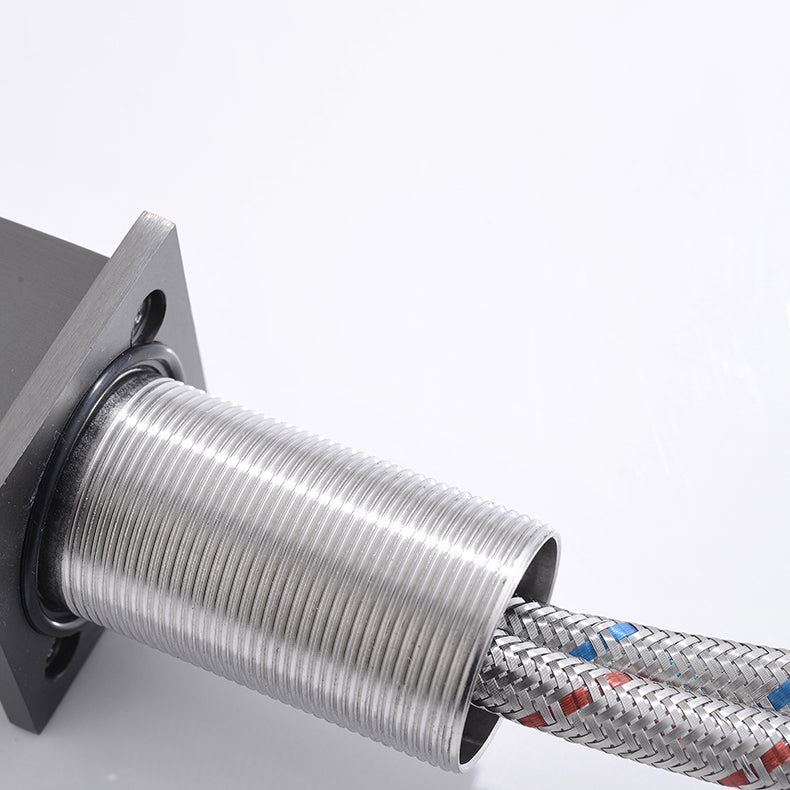 BowLift | Glam Style Wall-mounted Roman Tub Faucet Low Arc Stainless Steel Roman Tub Faucet Set