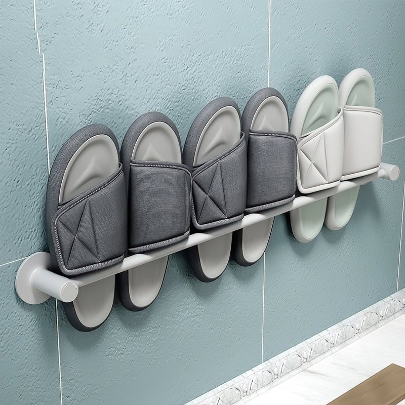 BowLift | 2-piece modern bathroom accessory set metal slipper rack/towel bar