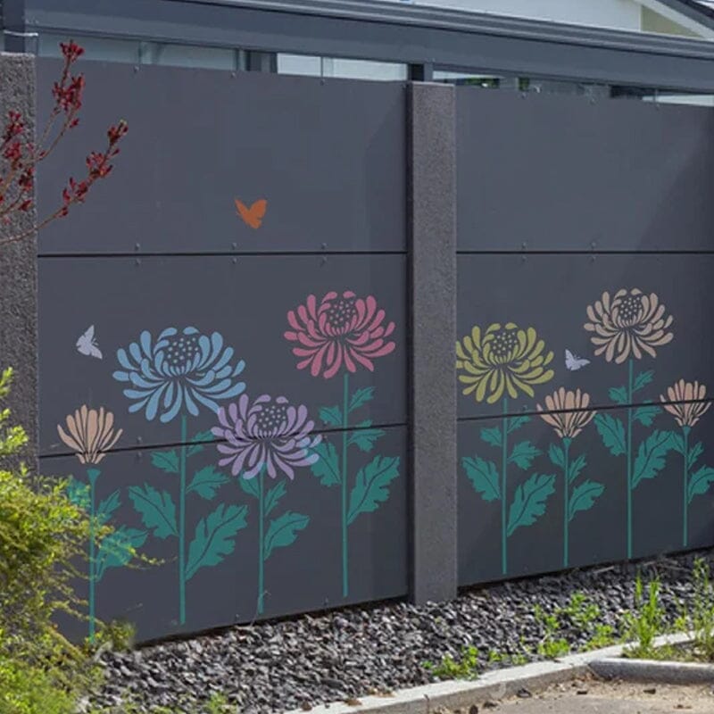BowLift | DIY Decoration - Garden Fence Large Flower Drawing Templates