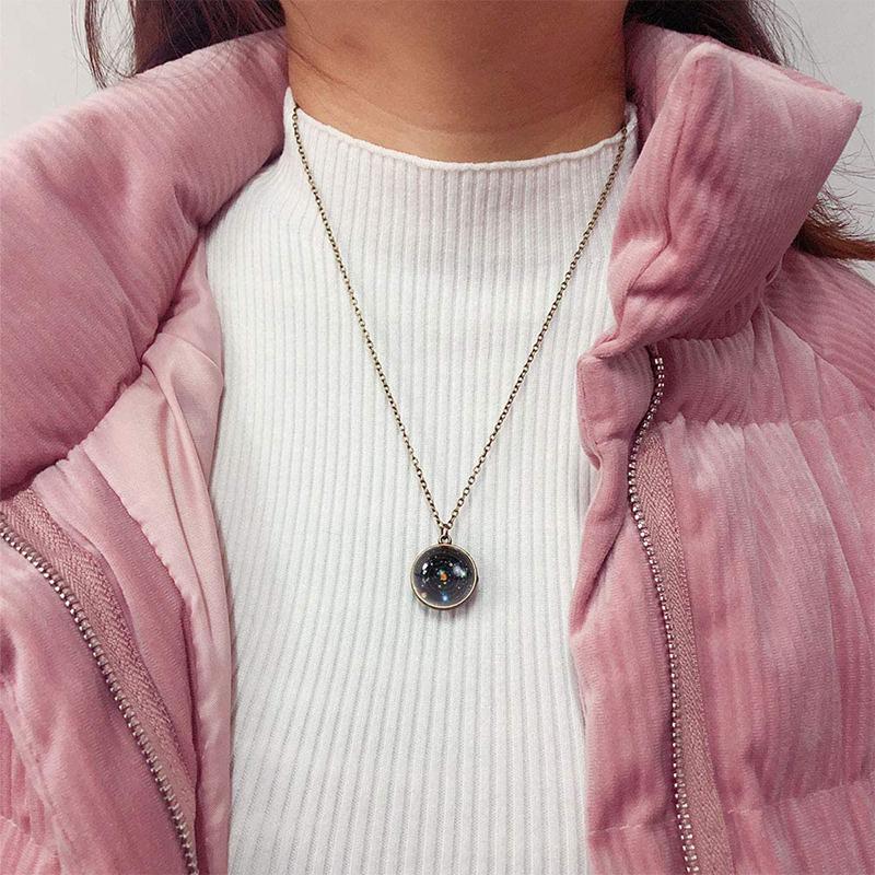 BowLift | Double-Sided Glass Galaxy Necklace