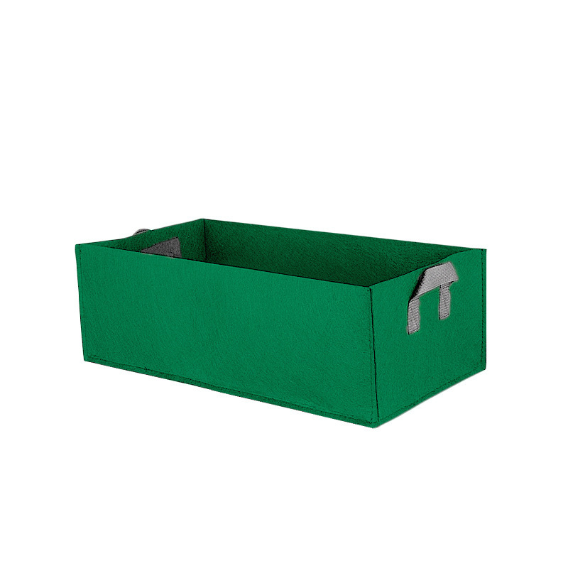 BowLift | Foldable storage box made of felt for plants with handles