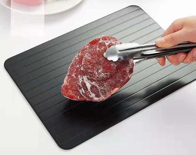 BowLift | Upgraded Version Time-Saving Fast Defrosting Tray, with Aluminum Alloy Material, for Meat, Beef, Pork, Fish and More