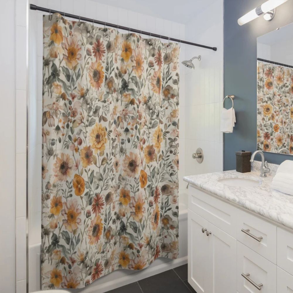 BowLift | Flourish Bloom Shower Curtain