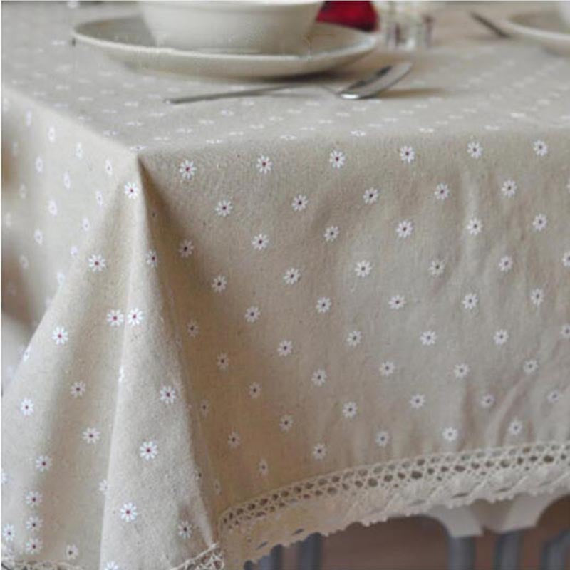 BowLift | Daisy Print Cotton Linen Tablecloth