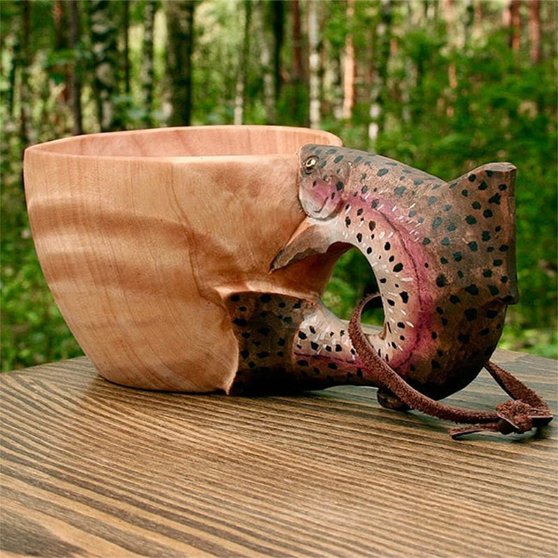 BowLift | Cute Animal Handmade Wooden Mug