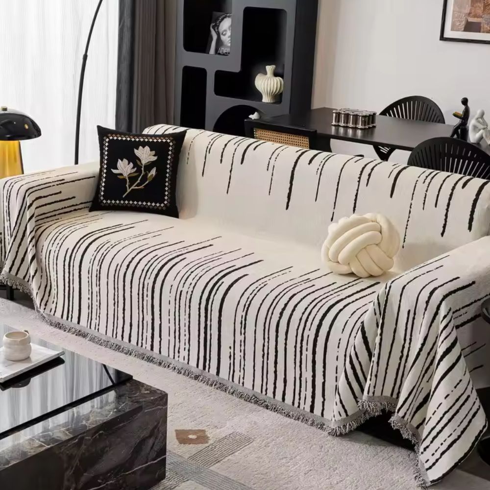 BowLift | Velour Cascade Sofa Cover