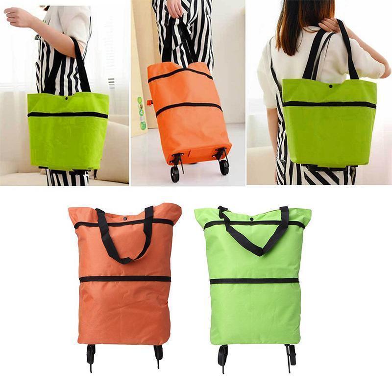 BowLift | 2 In 1 Folding Shopping Cart Tote Bag