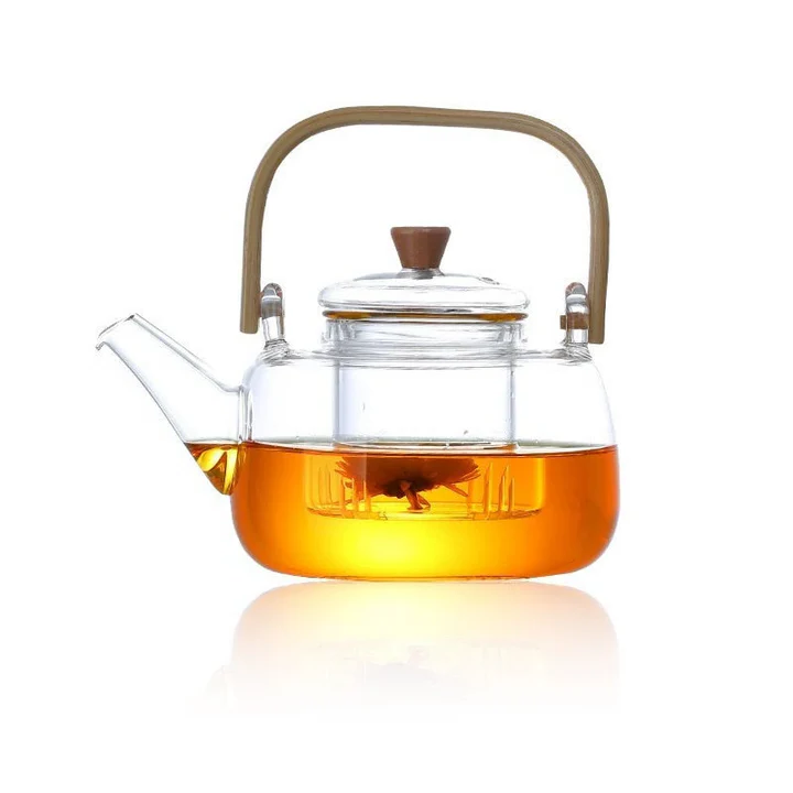 BowLift | Glass Teapot Heat-Resistant Borosilicate Glass Teapot Boiling Teapot