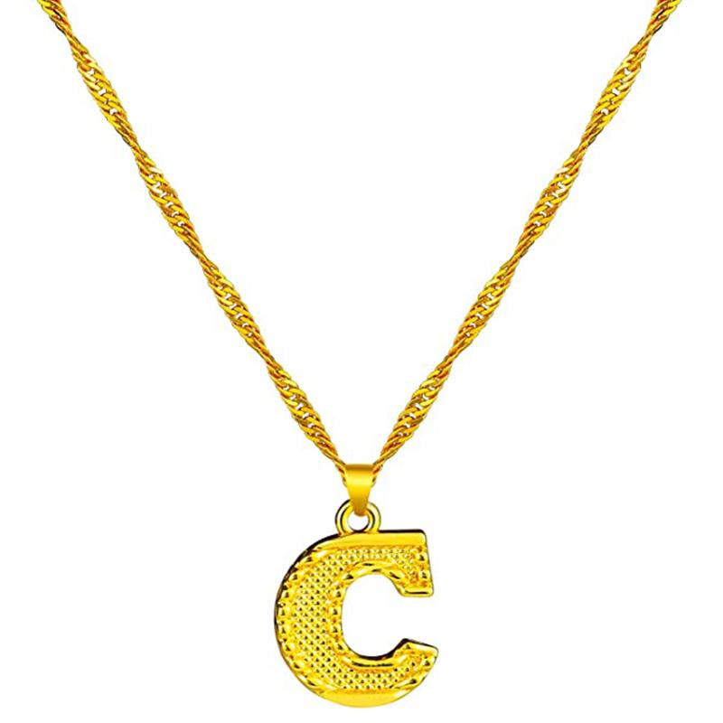 BowLift | 18K gold-plated initial letter necklace