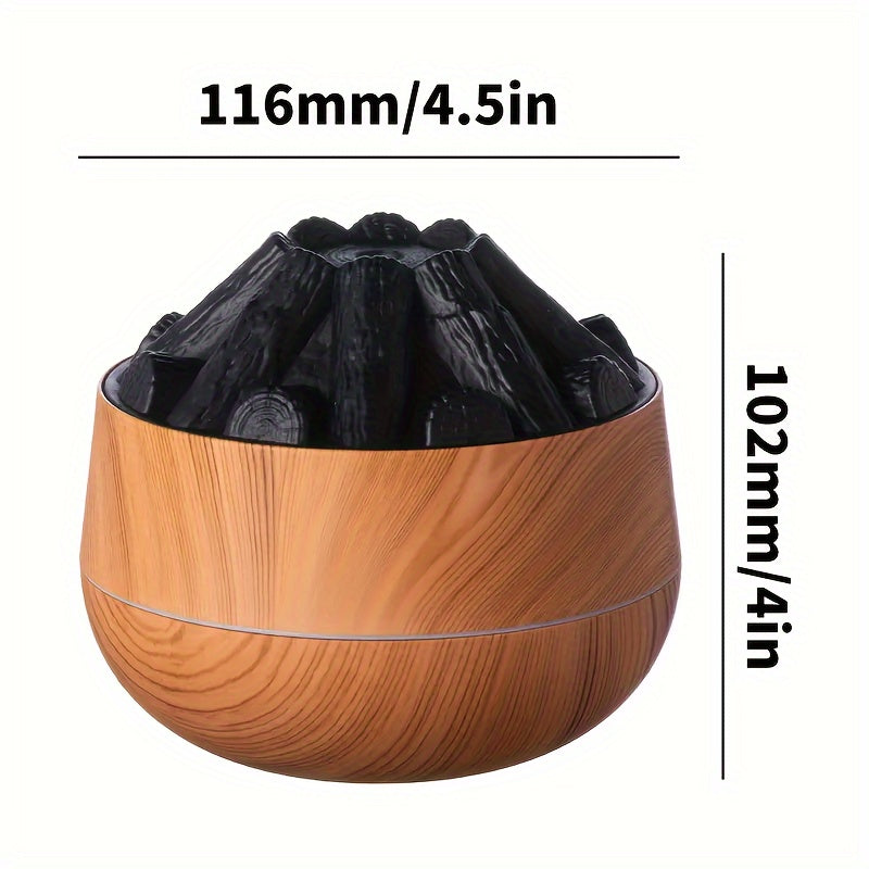 BowLift | Fire Diffuser - Mini simulated charcoal fire air humidifier with realistic flame effect