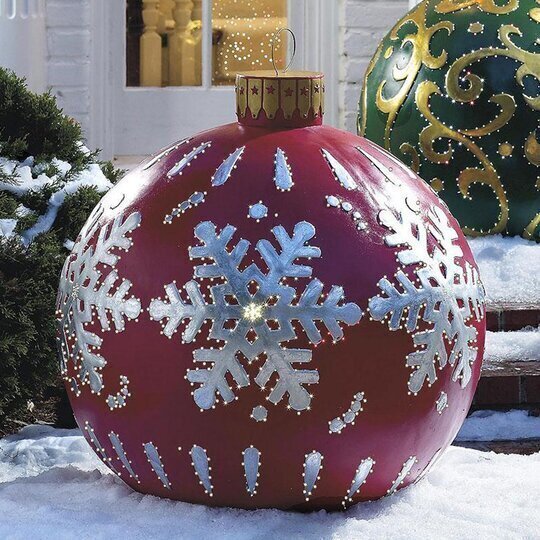 BowLift | Inflatable Christmas decorative balls | PVC outdoor balls | Weatherproof & reusable | Various designs