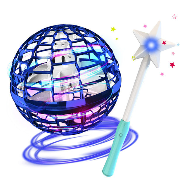 BowLift | Flynova Pro Flying Ball Spinner Toy Hand-controlled Drone Helicopter 360 Degree Rotating Mini UFO with Light Kids Gifts