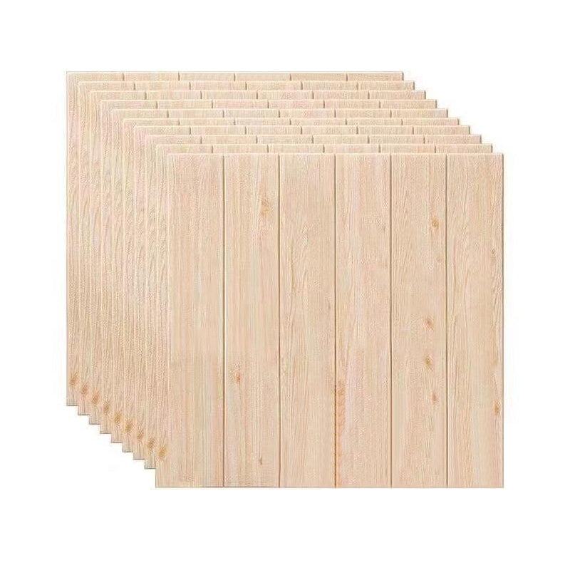 BowLift | Modern Tin Back Wall Panel Smooth Wall Ceiling Wood Grain Design Set of 1