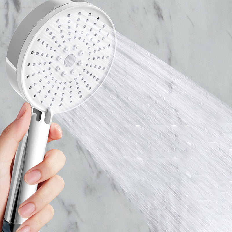 BowLift | Plastic Handheld Showerhead Round Hand Shower with Self-Cleaning