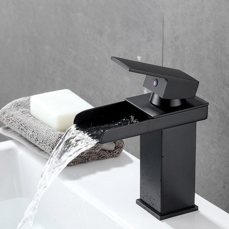 BowLift | Basin Waterfall Outlet Single Lever Tap with LED Light