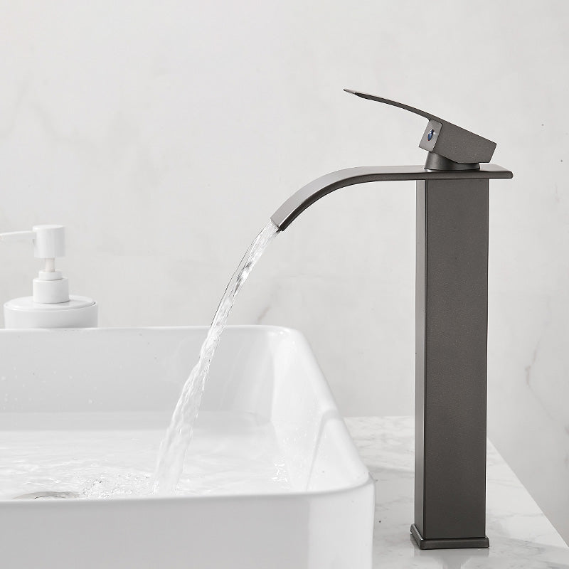 BowLift | Basin Waterfall Outlet Single Lever Tap with LED Light