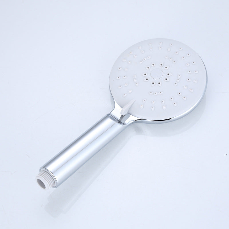 BowLift | Silver Shower Head Combo Metal Modern 5 Spray Pattern Shower Heads