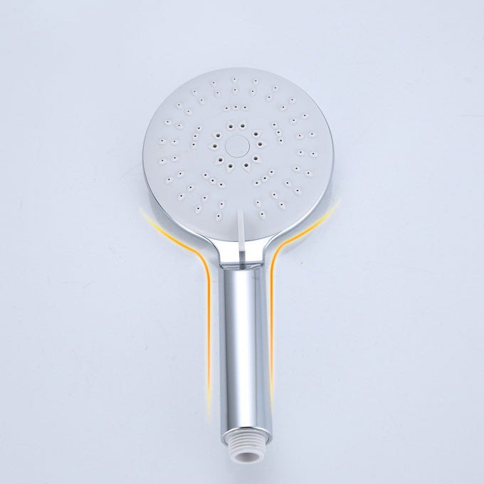 BowLift | Silver Shower Head Combo Metal Modern 5 Spray Pattern Shower Heads