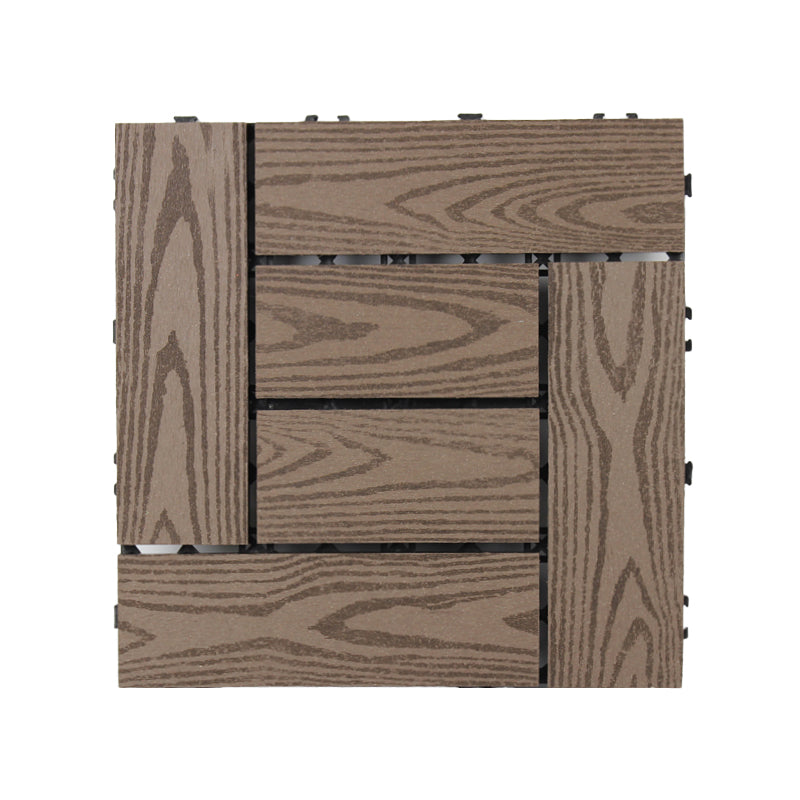 BowLift | 30 cm x 30 cm Square PVC Terrace Tiles Snap Installation Outdoor Floor Tiles