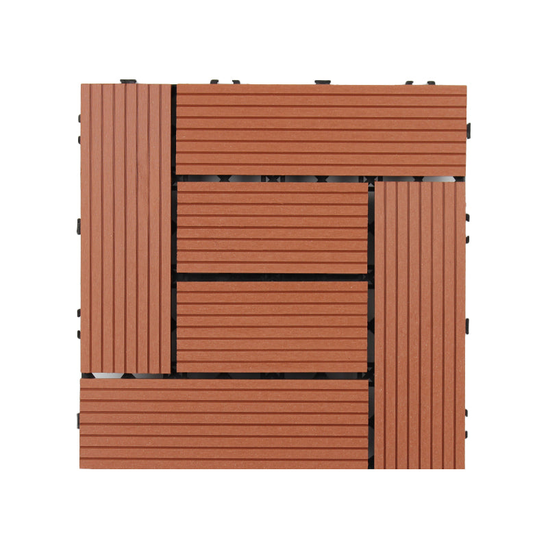 BowLift | 30 cm x 30 cm Square PVC Terrace Tiles Snap Installation Outdoor Floor Tiles