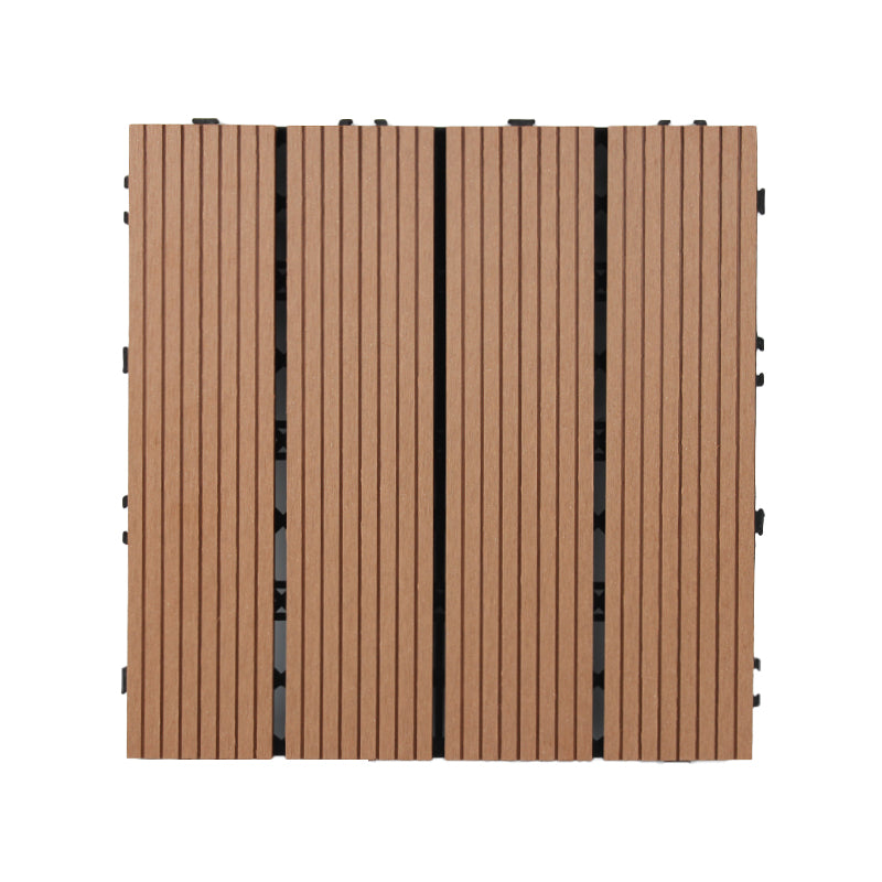 BowLift | 30 cm x 30 cm Square PVC Terrace Tiles Snap Installation Outdoor Floor Tiles