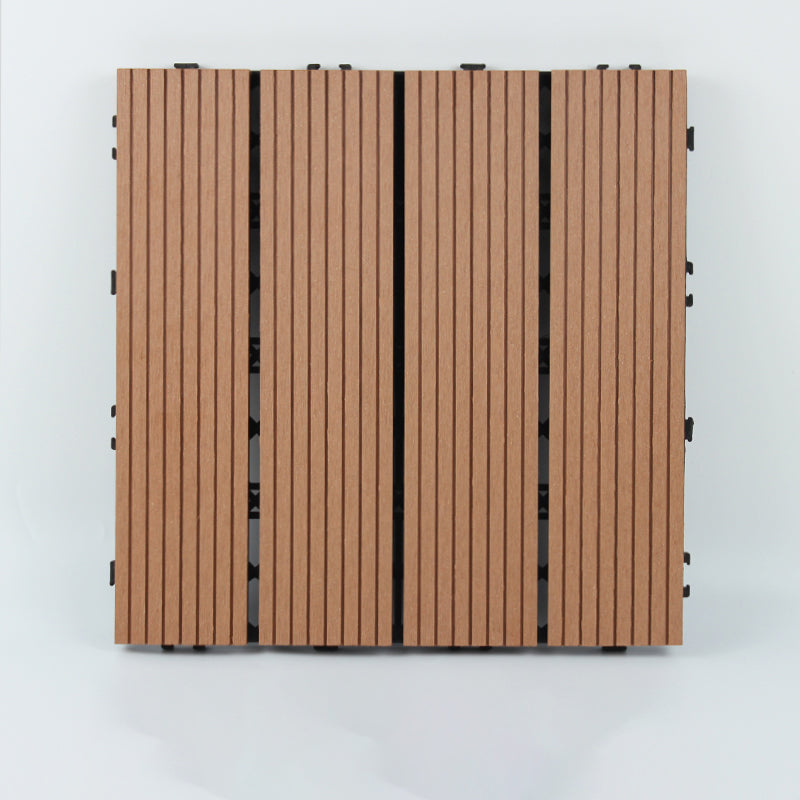 BowLift | 30 cm x 30 cm Square PVC Terrace Tiles Snap Installation Outdoor Floor Tiles