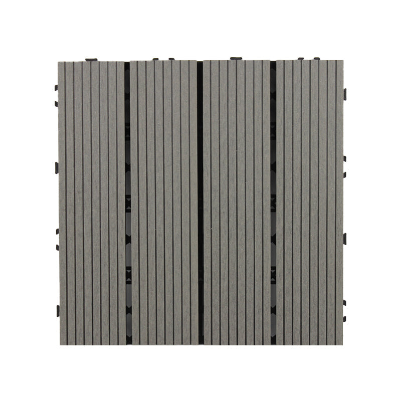 BowLift | 30 cm x 30 cm Square PVC Terrace Tiles Snap Installation Outdoor Floor Tiles