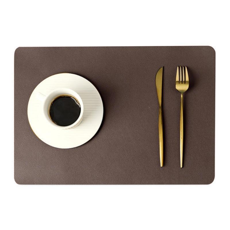 BowLift | Modern Rectangular Waterproof PU Leather Place Mats