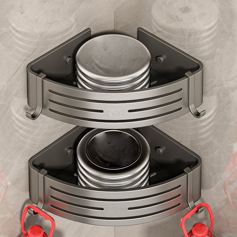 BowLift | 3-piece bathroom accessory set Contemporary aluminum bathroom shelf