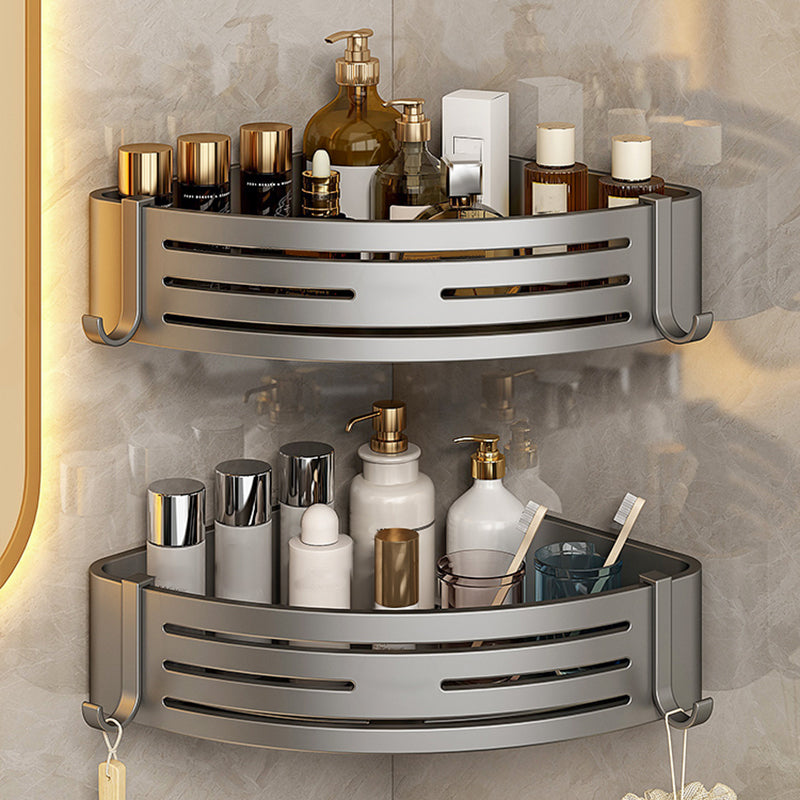 BowLift | 3-piece bathroom accessory set Contemporary aluminum bathroom shelf