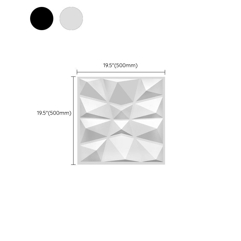 BowLift | Modern Zinc Back Wall Panel Smooth Upholstered Wall Ceiling in Black and White