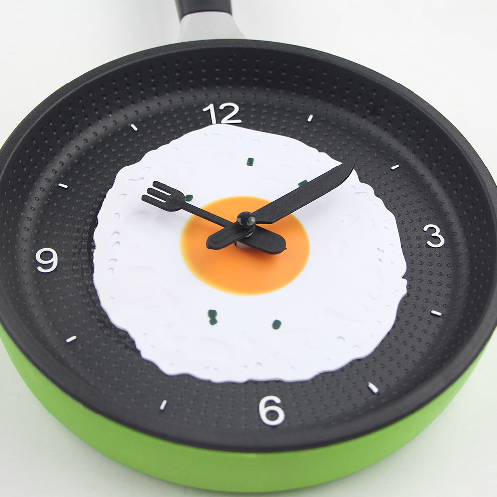 BowLift | Fried Egg Pan Clock Silent Clock Wall Clock Wall Clock