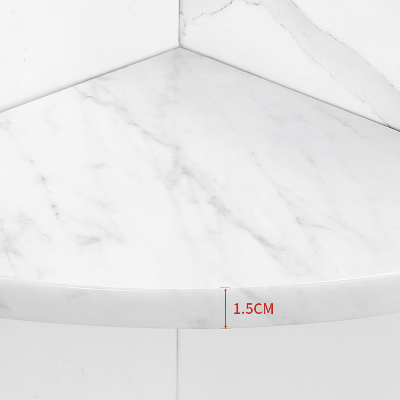 BowLift | 2-piece Bathroom Hardware Set Metal and Marble Bathroom Shelf Set