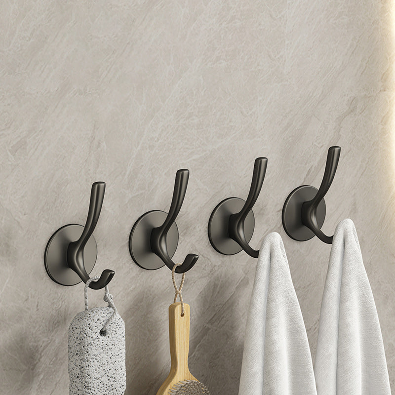 BowLift | 10-piece Bathroom Accessory Set Modern Matt Gray Bathrobe Hooks