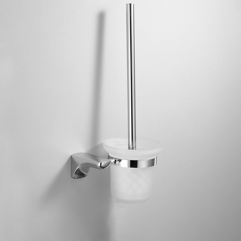 BowLift | 2-piece metal bathroom accessory set traditional toilet brush and holder set