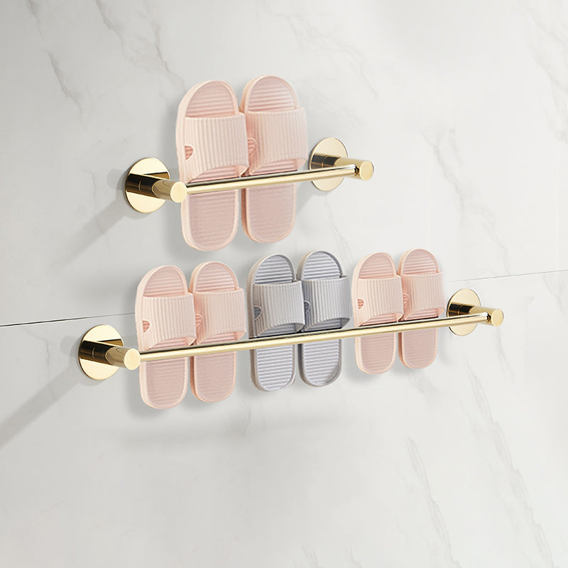 BowLift | 2-piece bathroom accessory set modern stainless steel slipper rack