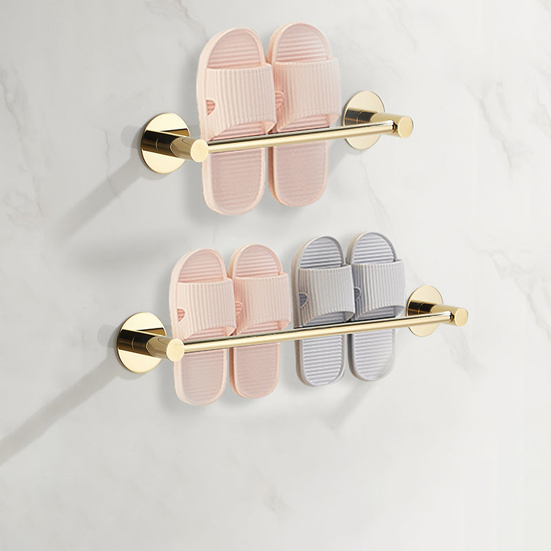 BowLift | 2-piece bathroom accessory set modern stainless steel slipper rack