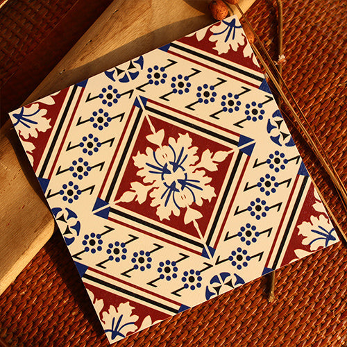 BowLift | Peel & Stick Vinyl Floor Multicolored Style Vinyl Floor with Matt Gloss