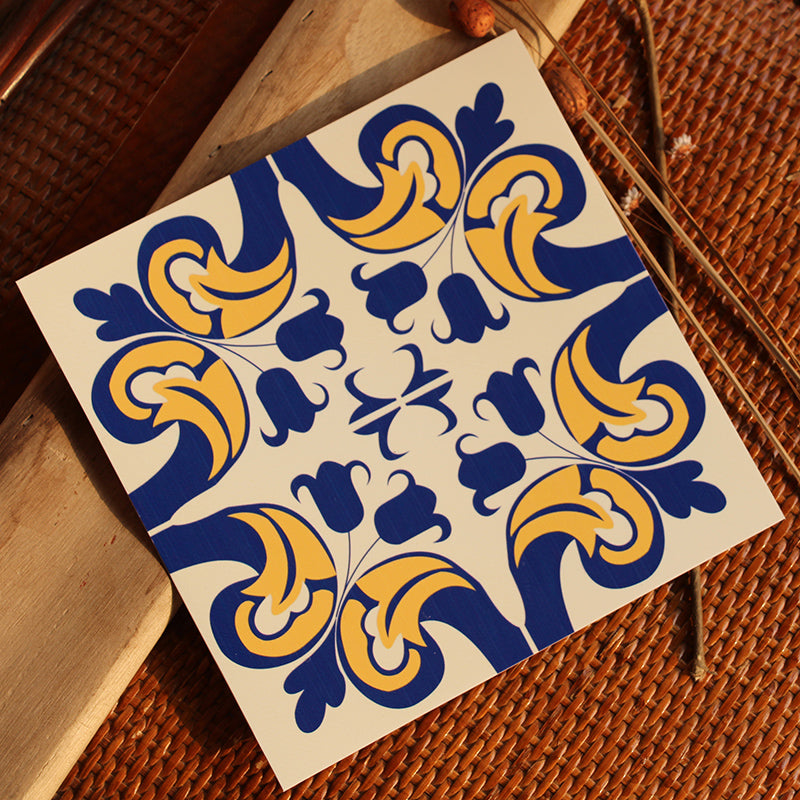 BowLift | Peel & Stick Vinyl Floor Multicolored Style Vinyl Floor with Matt Gloss