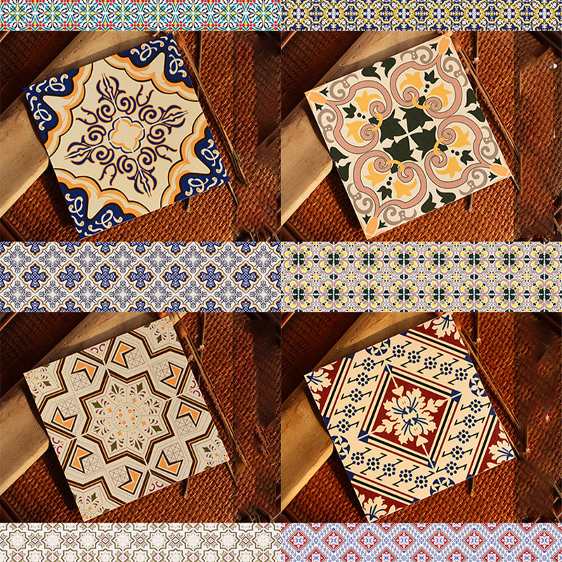 BowLift | Peel & Stick Vinyl Floor Multicolored Style Vinyl Floor with Matt Gloss