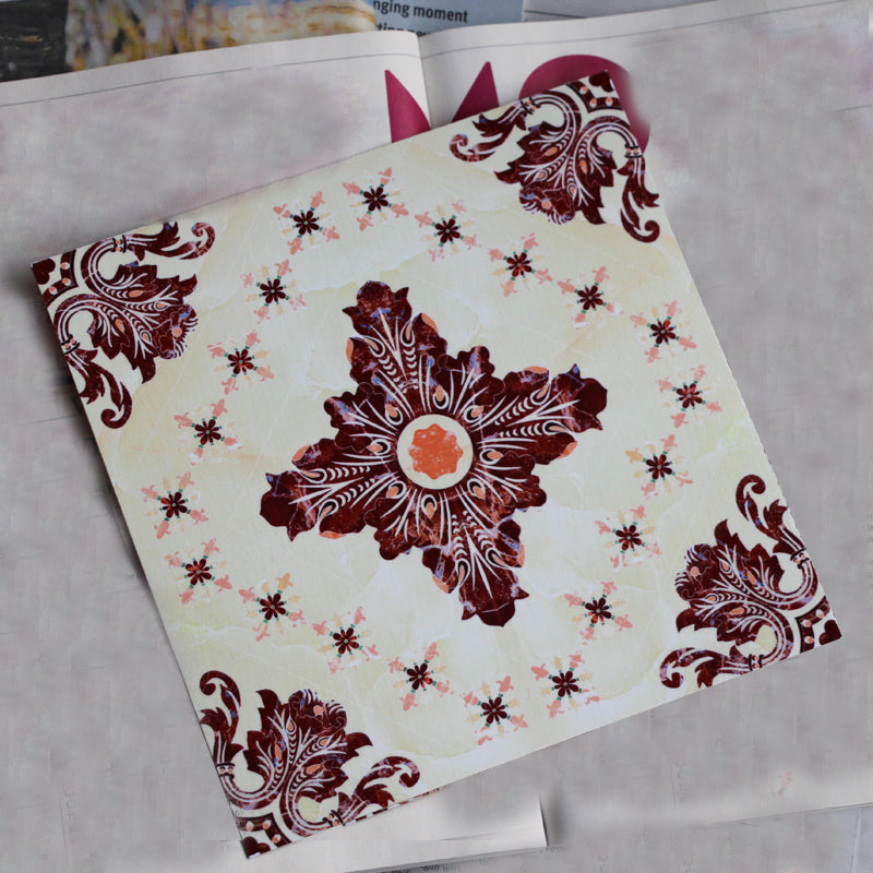 BowLift | Peel & Stick Vinyl Floor Multicolored Style Vinyl Floor with Matt Gloss