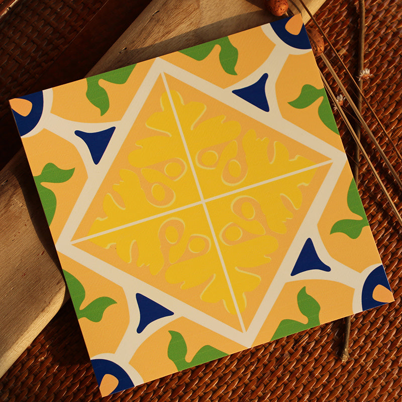 BowLift | Peel & Stick Vinyl Floor Multicolored Style Vinyl Floor with Matt Gloss