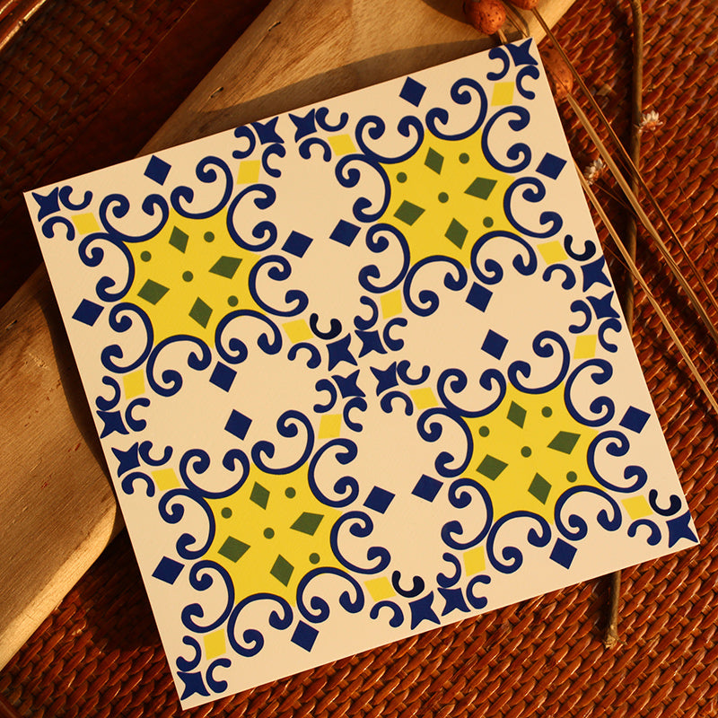 BowLift | Peel & Stick Vinyl Floor Multicolored Style Vinyl Floor with Matt Gloss