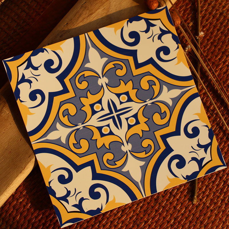 BowLift | Peel & Stick Vinyl Floor Multicolored Style Vinyl Floor with Matt Gloss