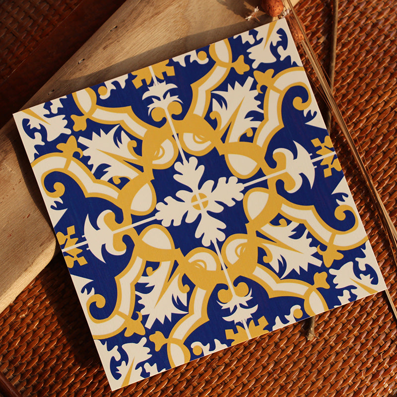 BowLift | Peel & Stick Vinyl Floor Multicolored Style Vinyl Floor with Matt Gloss