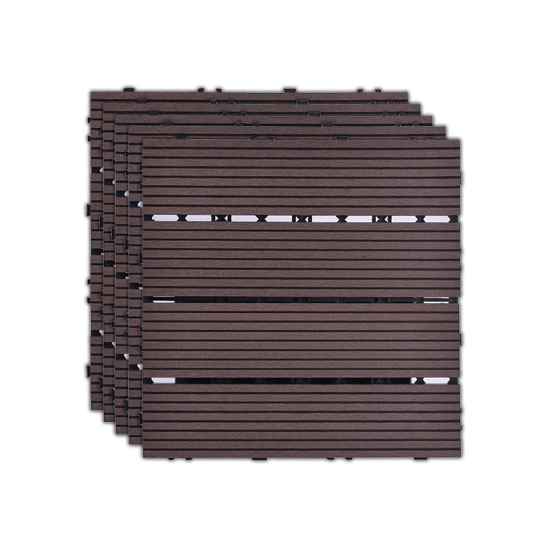 BowLift | 11 Pack 12" X 12" Square Deck/Patio Tiles Snap Fit for Outdoor Patio Tiles
