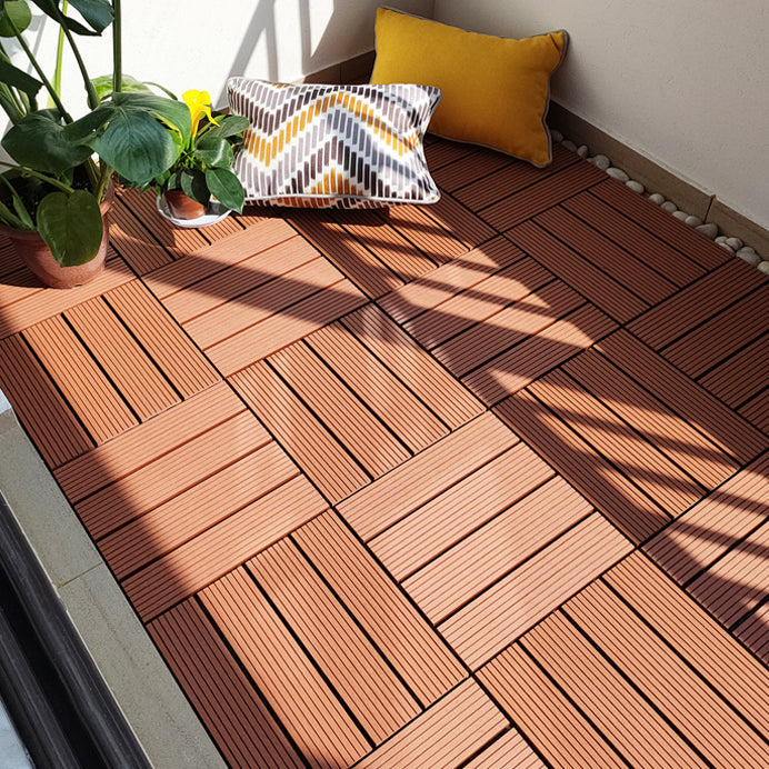 BowLift | 11 Pack 12" X 12" Square Deck/Patio Tiles Snap Fit for Outdoor Patio Tiles