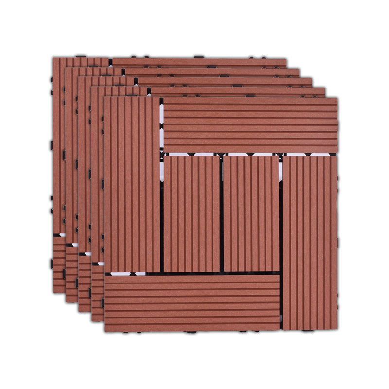 BowLift | 11 Pack 12" X 12" Square Deck/Patio Tiles Snap Fit for Outdoor Patio Tiles