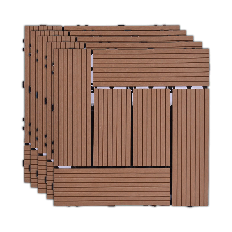 BowLift | 11 Pack 12" X 12" Square Deck/Patio Tiles Snap Fit for Outdoor Patio Tiles